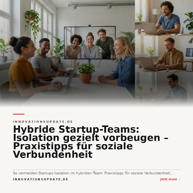 Share-Card fuer Hybride Startup-Teams: Isolation gezielt vorbeugen – Praxistipps für soziale Verbundenheit